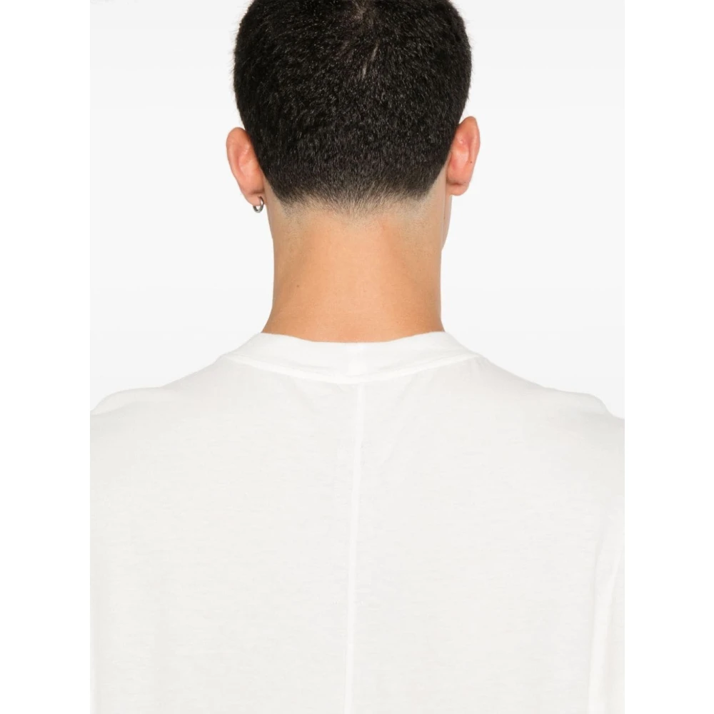 Rick Owens Wit Jersey T-shirt Mouwloos Ronde hals White Heren