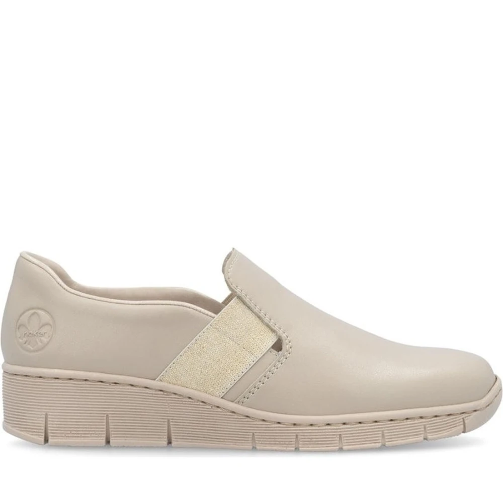 Rieker Women's Beige Casual Closed Trainers - Sneakers - 5 Uk - Shoes