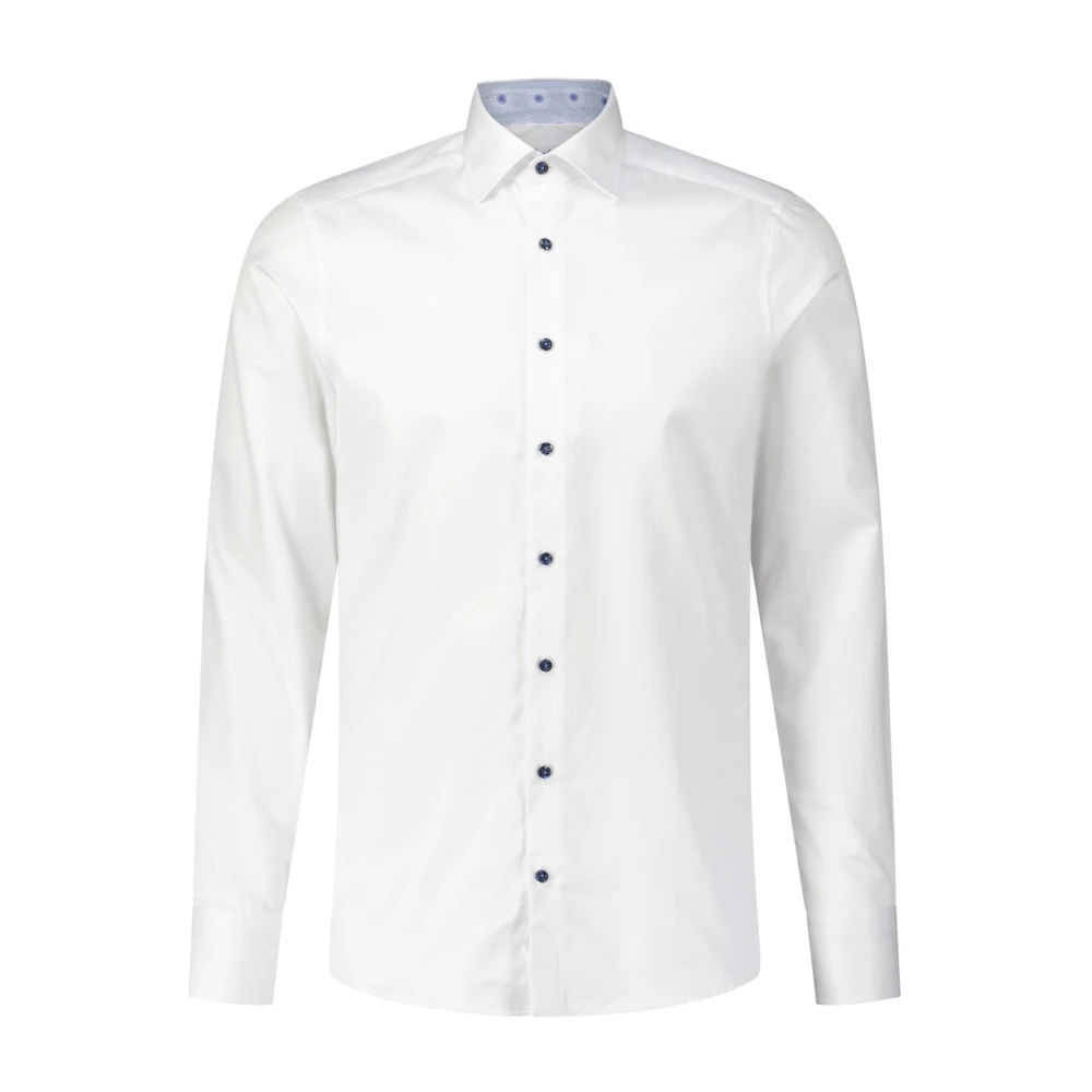 Stenströms Klassieke Katoenen Overhemd White Heren