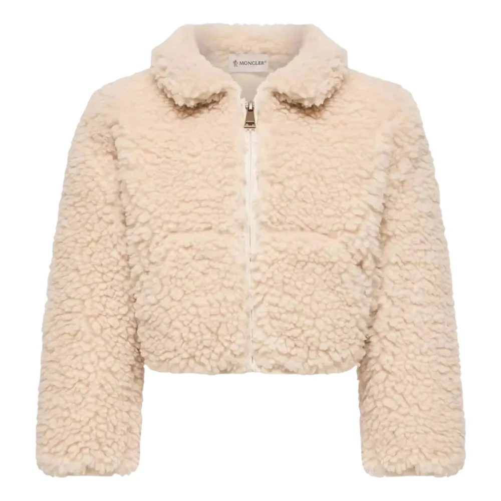 Moncler Kids' Teddy Fleece Sherpa Jacket - Cream 036 - Size 8Y - Image 5