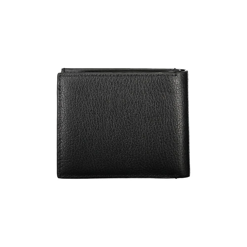 Calvin Klein Uomo Nero Elegante Portafoglio Rfid In Pelle Nera - Immagine 5