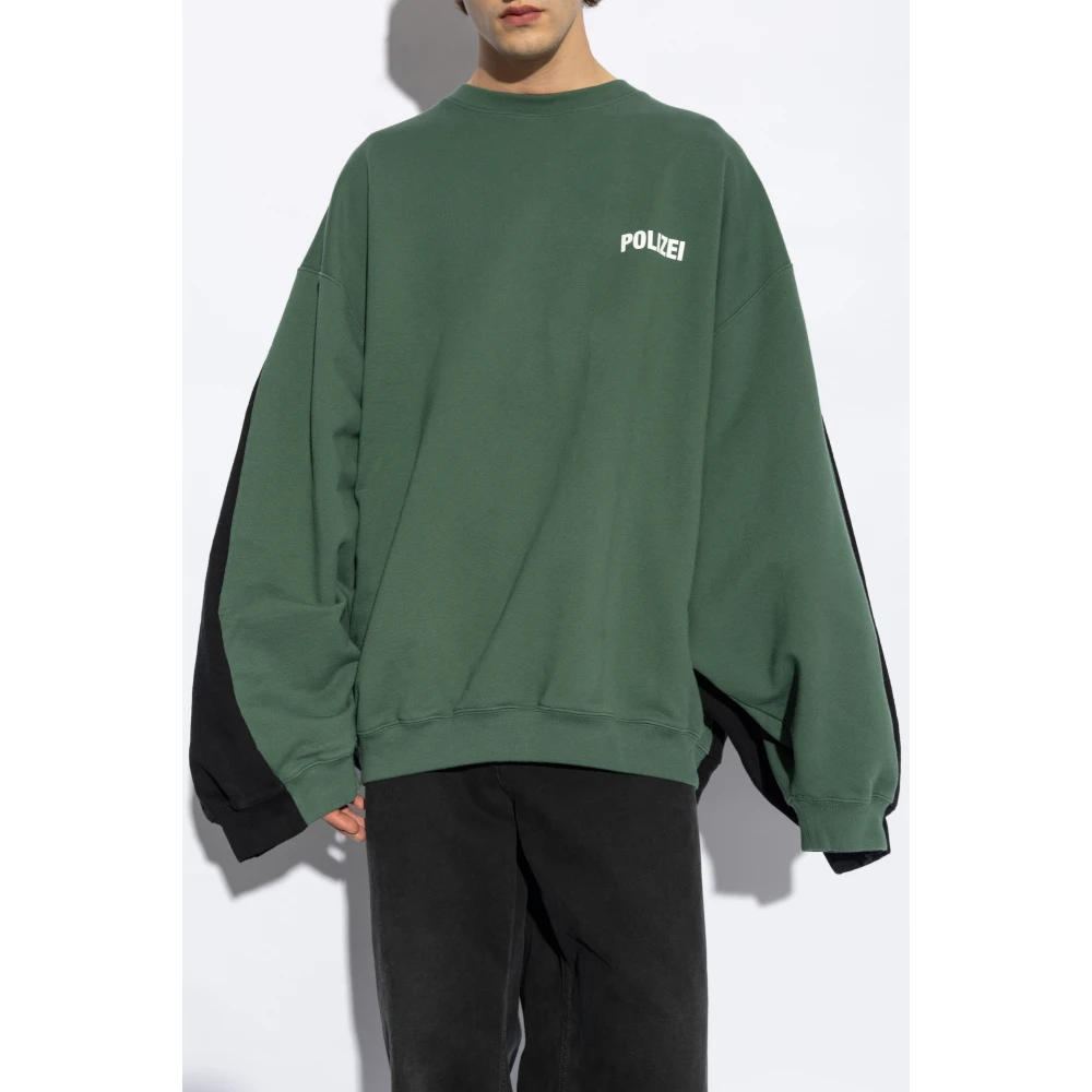 Vetements Dubbele hoodie Green Heren