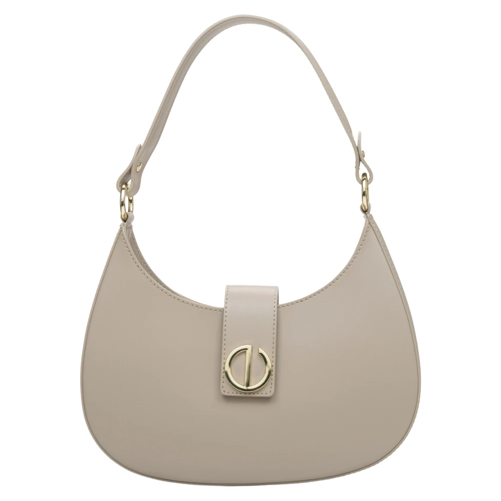 Estro Beige Baguette Handtas gemaakt van Italiaans Echt Leer Er00114781 Beige Dames