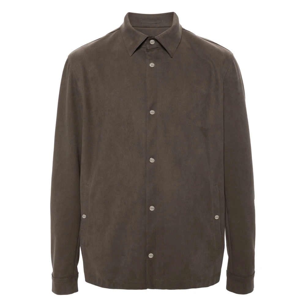 Herno Casual Shirts Brown Heren