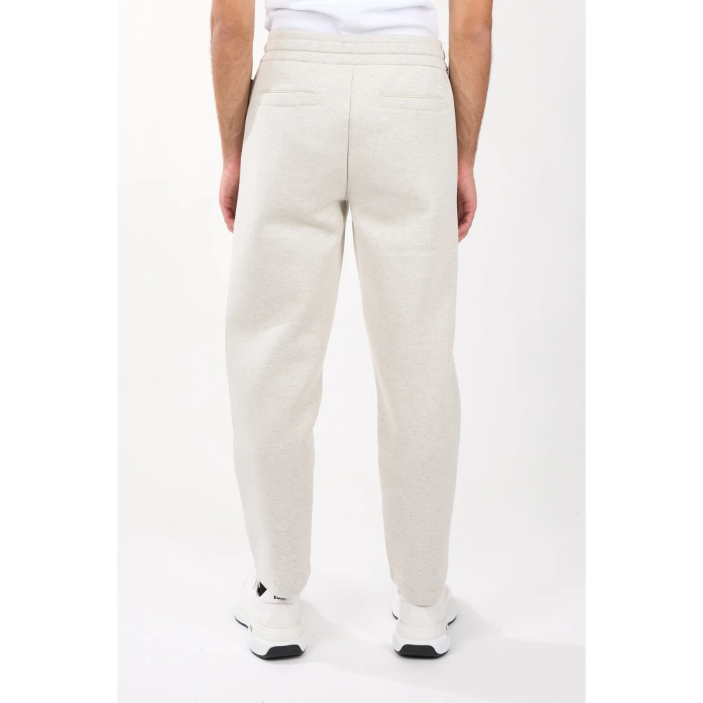 Hugo Boss Relaxed fit sweatpants met elastische manchetten Gray Heren