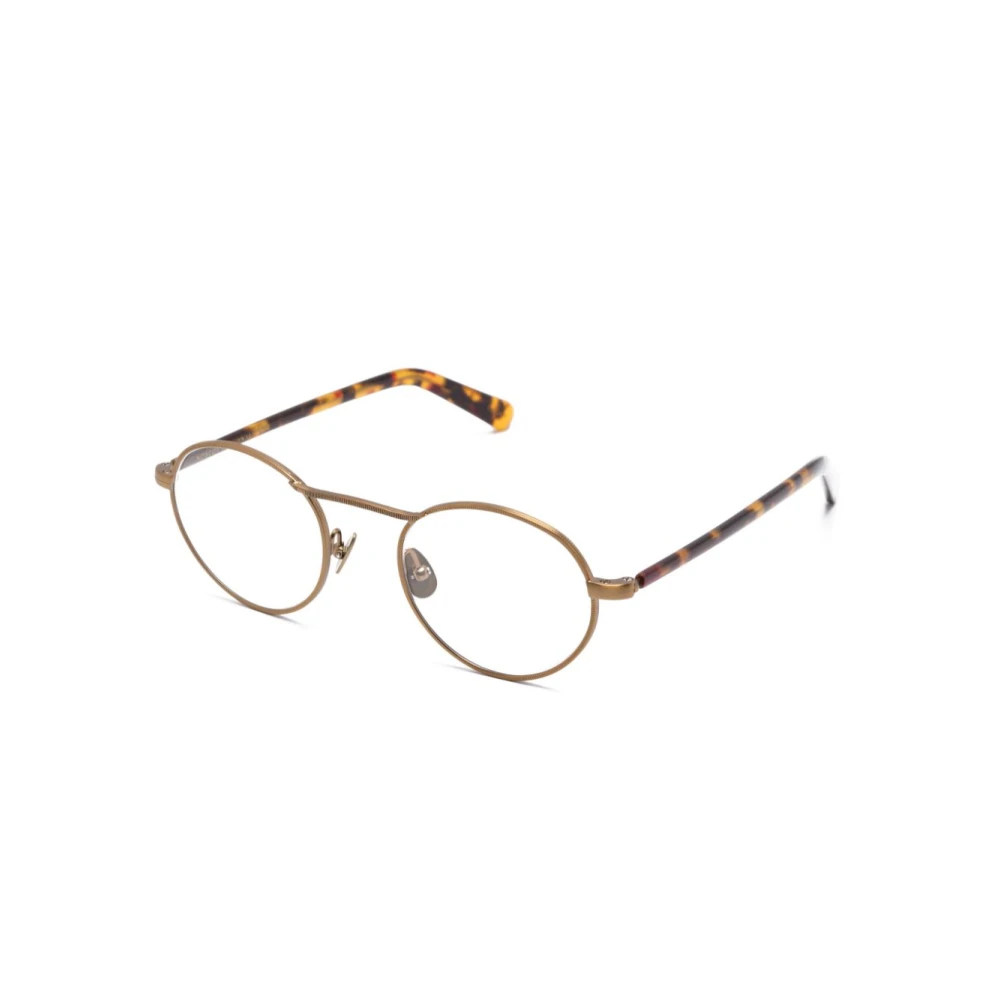 Moscot Unisex Yellow Glasses, 46 Mm, Kanaka Opt Antique Gold Tortoise Optical Frame