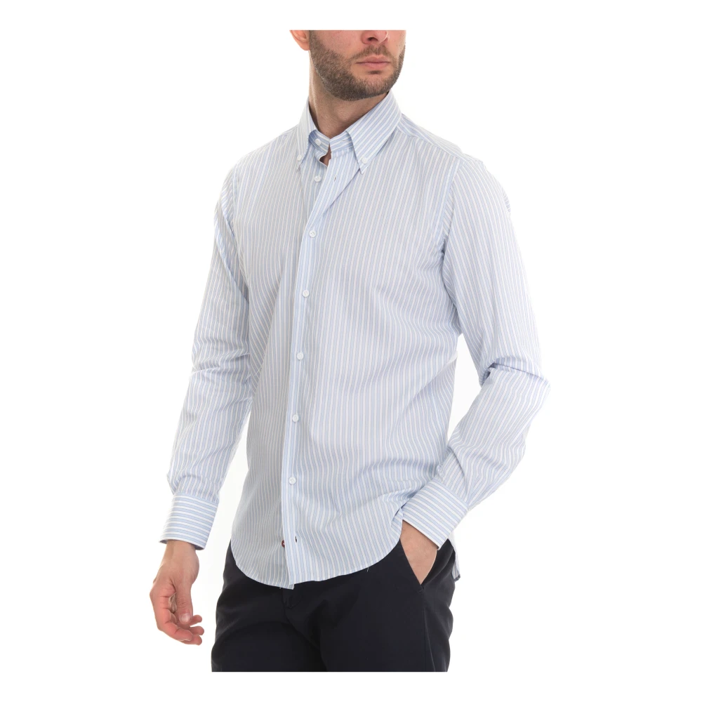 Càrrel Gestreepte Button-Down Casual Overhemd Multicolor Heren