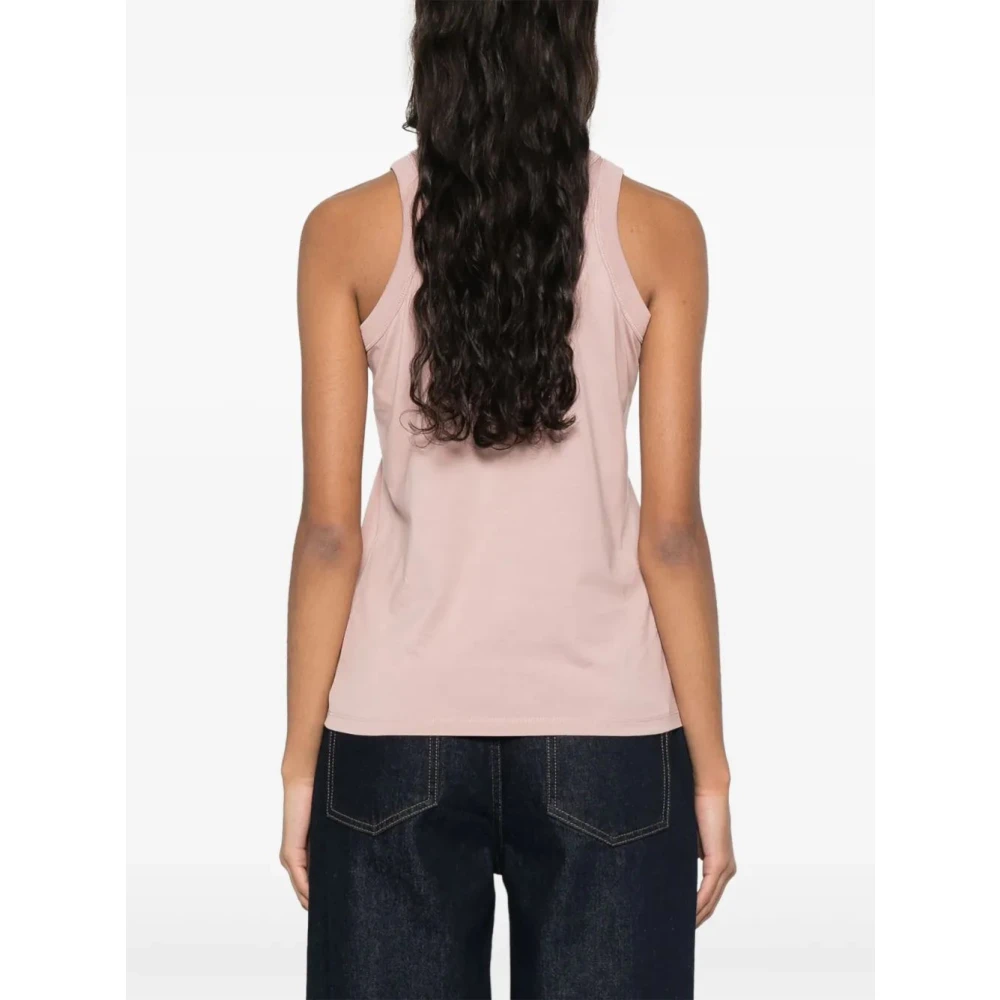 Loulou Studio Mouwloze Katoenen Top Pink Dames