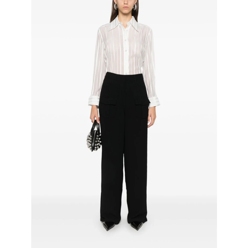 Remain Birger Christensen Elegant French Cuff Fitted Shirt White Dames