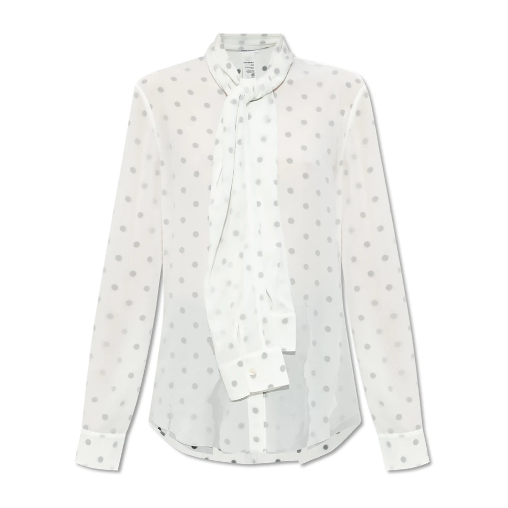 Acne Studios Women's White Shirts, S, Layered Blouse