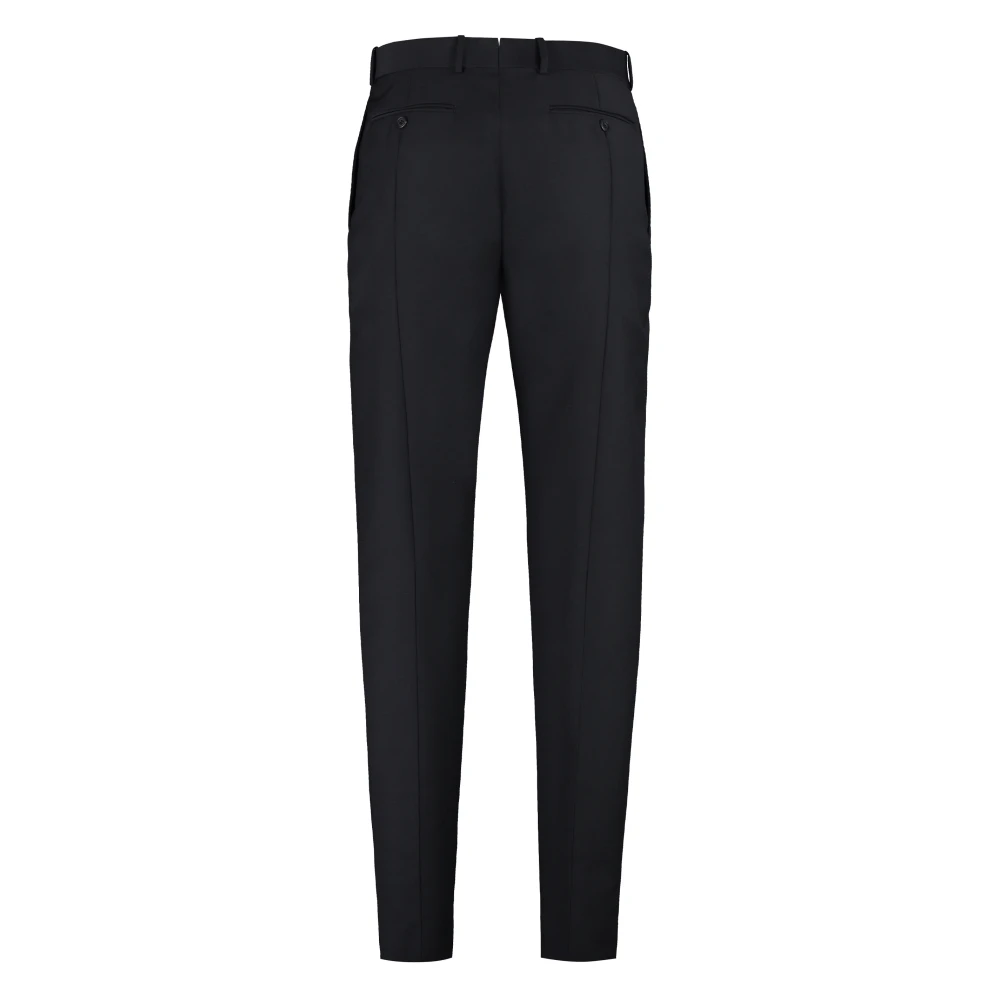 alexander mcqueen Getailleerde wollen blend broek Black Heren
