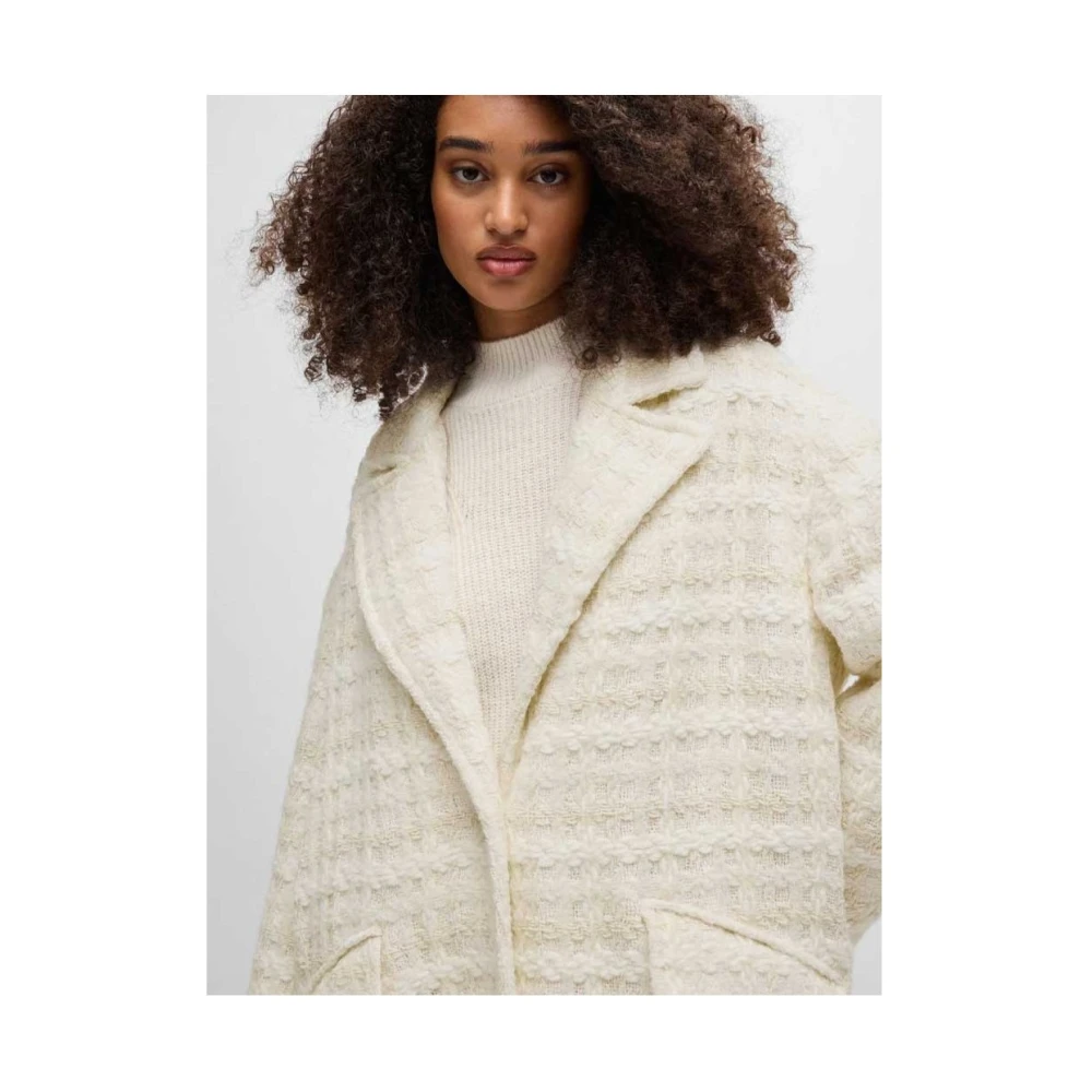 Hugo Boss Stijlvolle Herenoverhemd Collectie Beige Dames