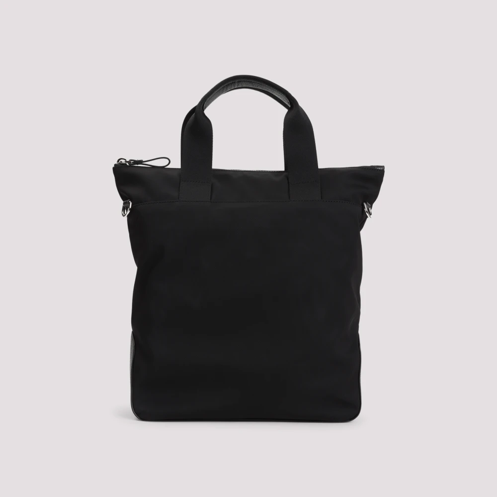 Giorgio Armani Zwarte Schoudertas Ss25 Black Heren