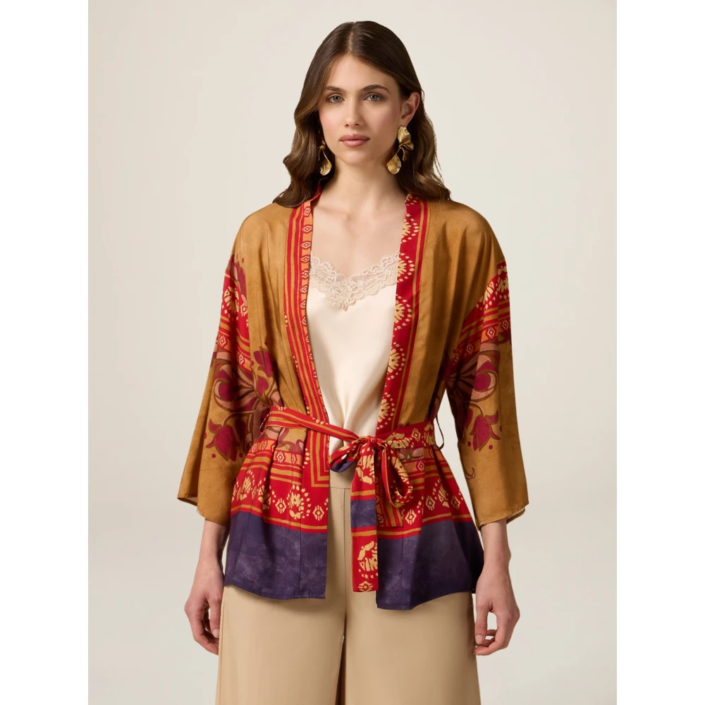 Oltre Ethno Kimono Jack Multicolor Dames