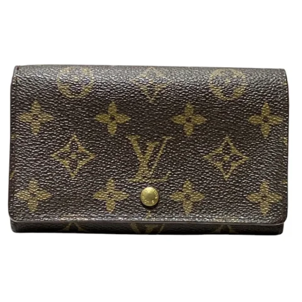 Louis Vuitton Vintage Pre-owned Canvas wallets Brown Dames