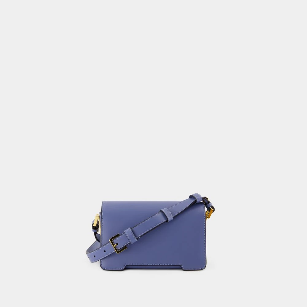 Marni Blauwe Leren Schoudertas Blue Dames