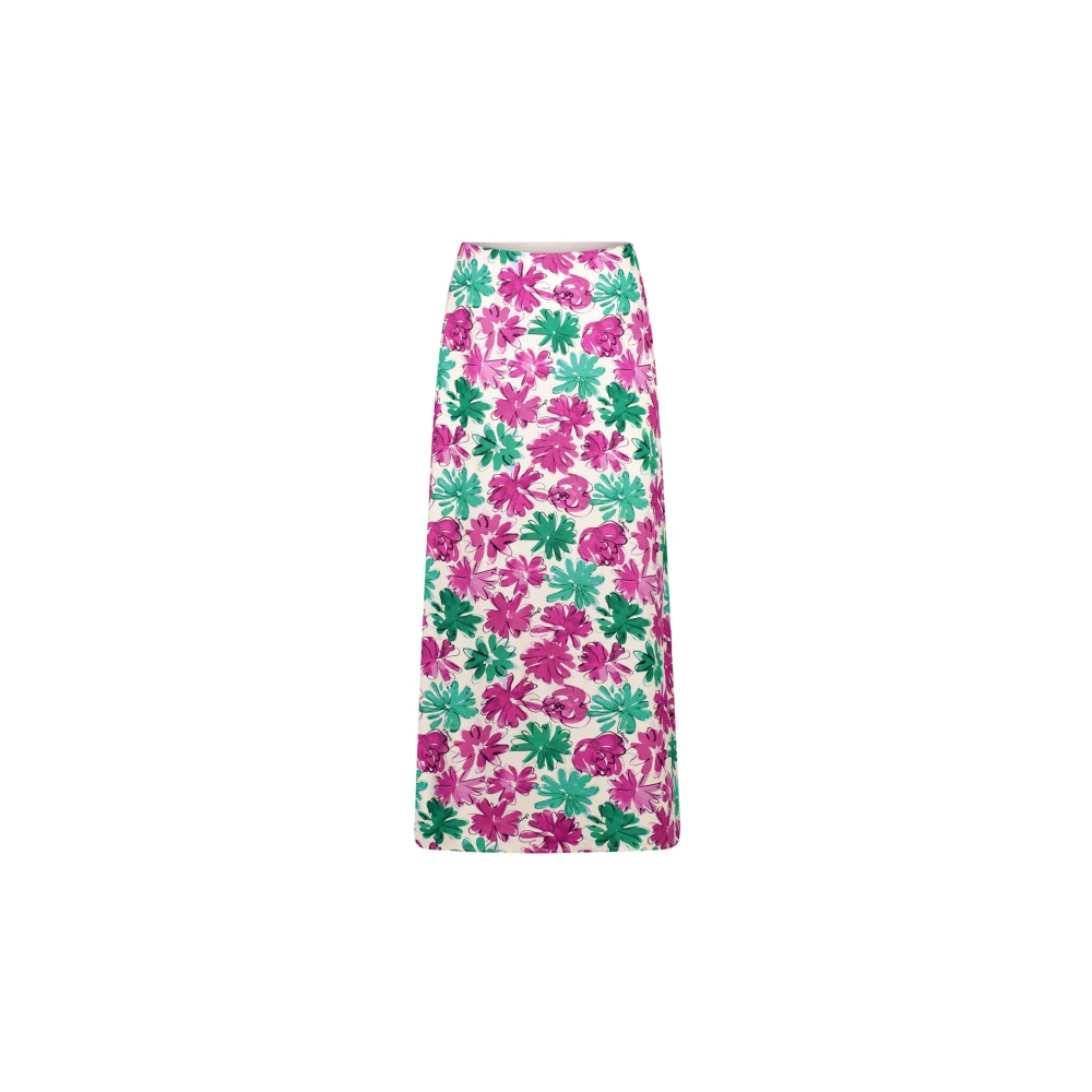 Fabienne Chapot Bloemen A-Lijn Midi Rok Multicolor Dames