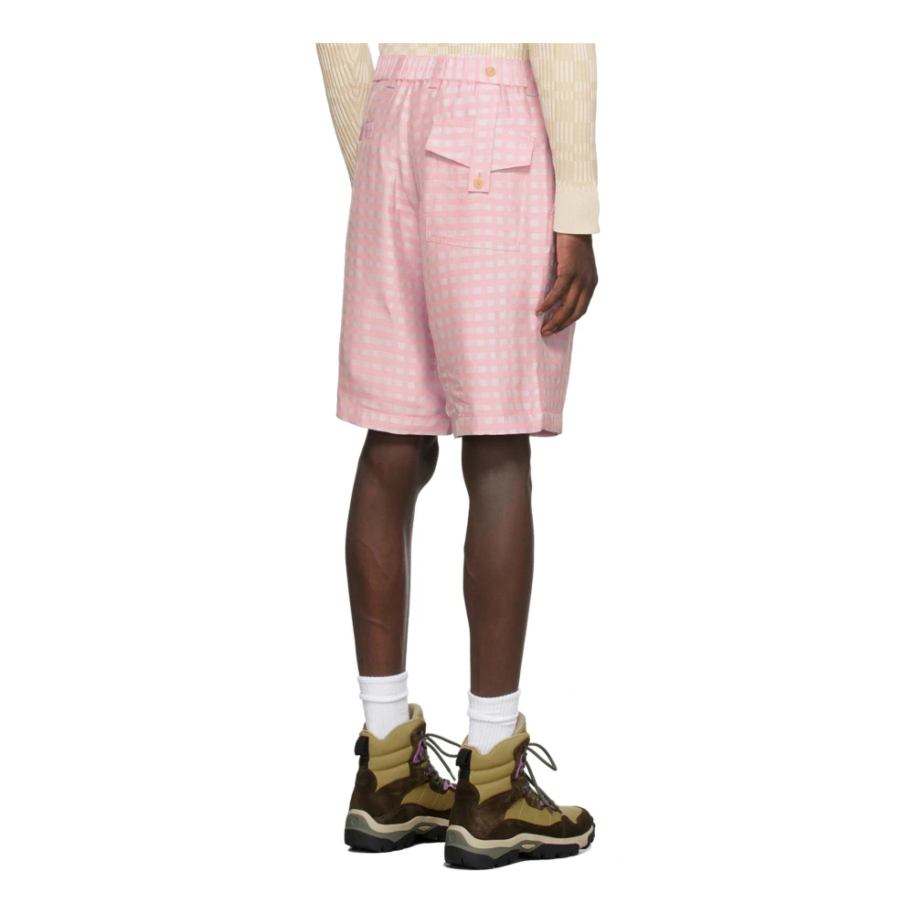 Jacquemus Gelati Shorts Mannen Italië Gemaakt Pink Heren