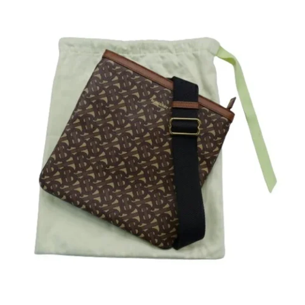 Burberry Vintage Pre-owned Plastic shoulder-bags Brown Dames