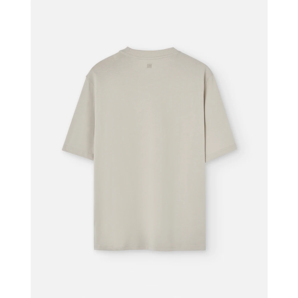 Ami Paris Grijze Logo T-Shirt Gray Heren