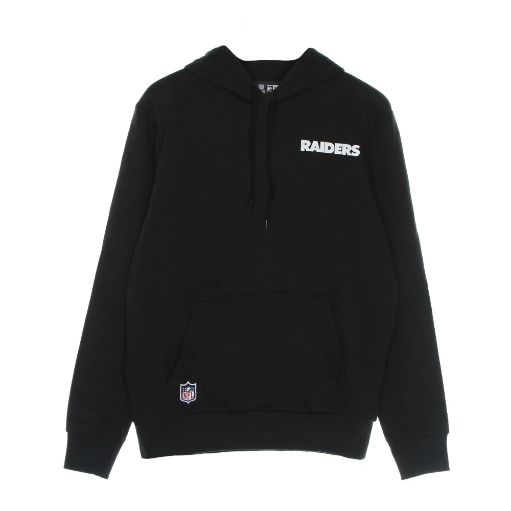 New era NFL Outline Logo Hoodie Zwart Wit Black Heren