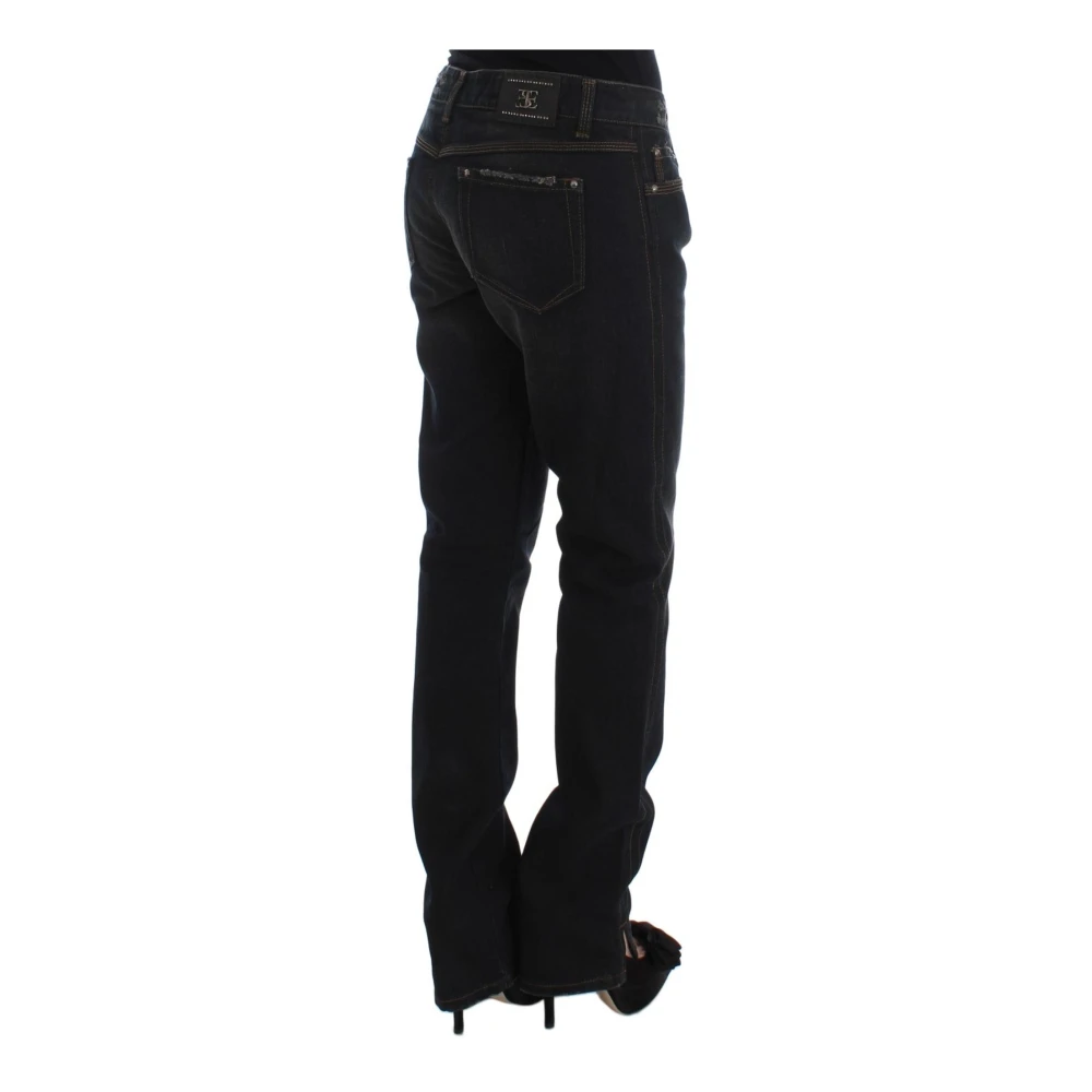 Ermanno Scervino Klassieke Blauwe Slim-Fit Boyfriend Jeans Black Dames