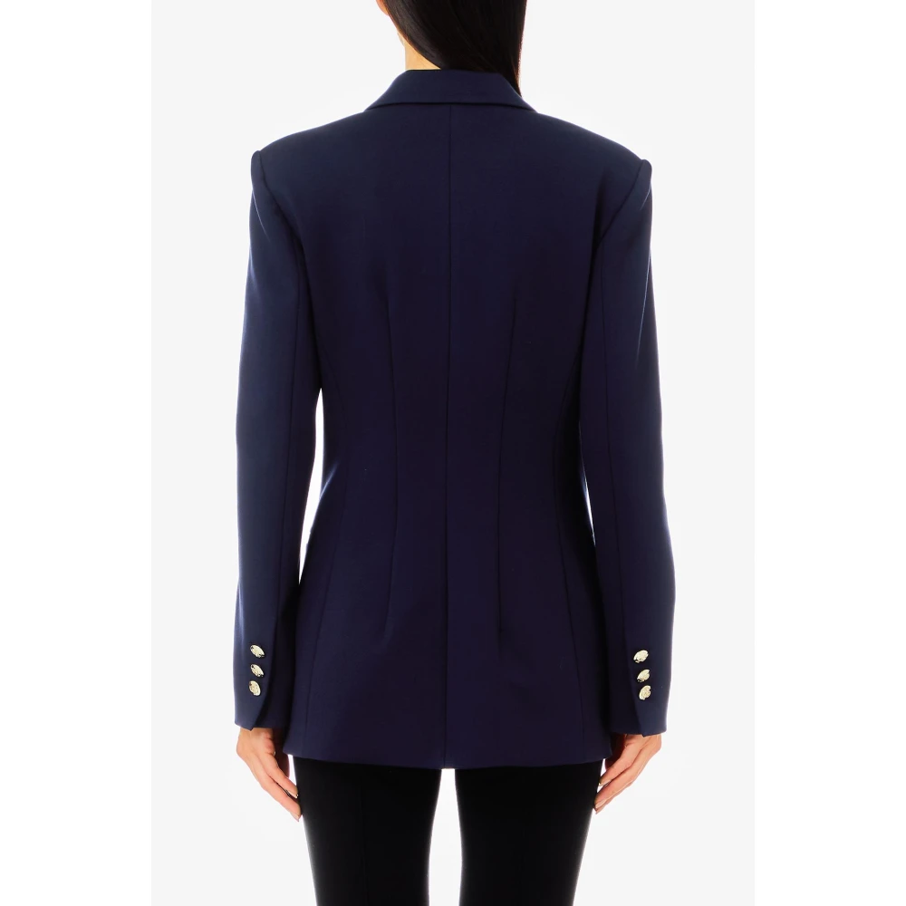 Liu Jo Dubbelborstig Blazer Jas Blue Dames