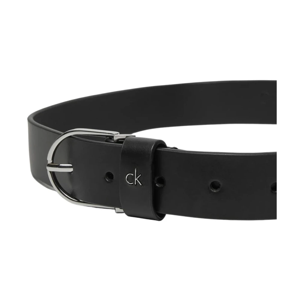 Calvin Klein Klassieke leren riem voor heren Black Dames