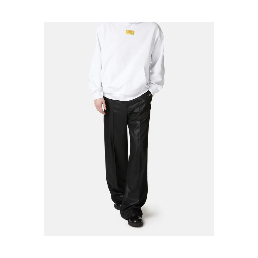 Iceberg Sweatshirt met capuchon en logo White Heren
