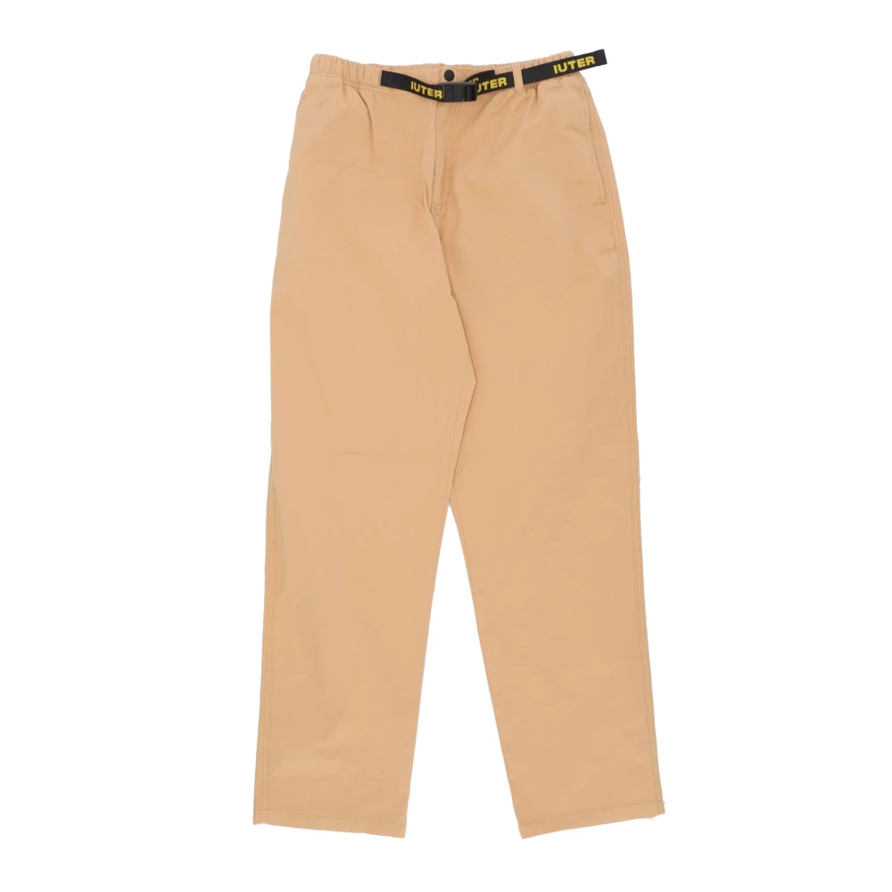Iuter Hombre Beige - Pantalones Ligeros Con Cintura Elástica Para - Trousers - S