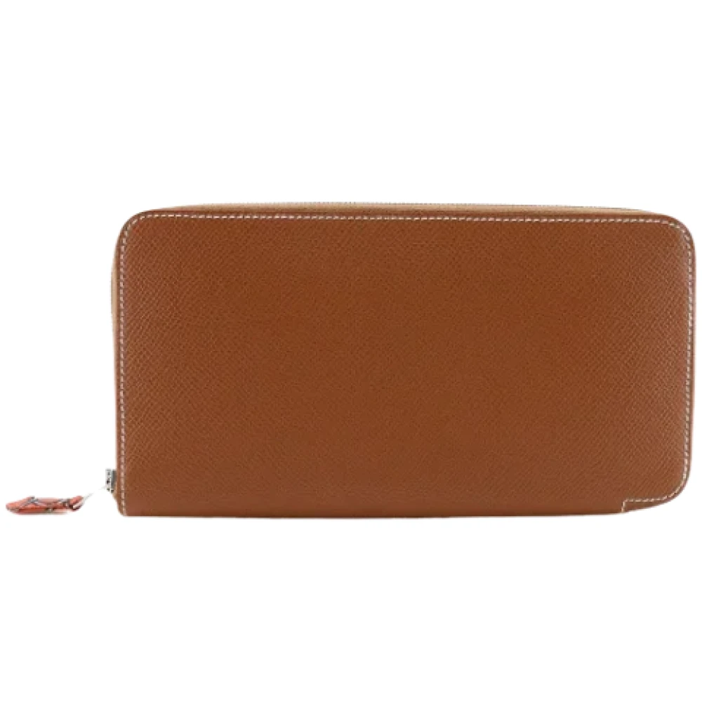Hermès Vintage Pre-owned Leather wallets Brown Dames