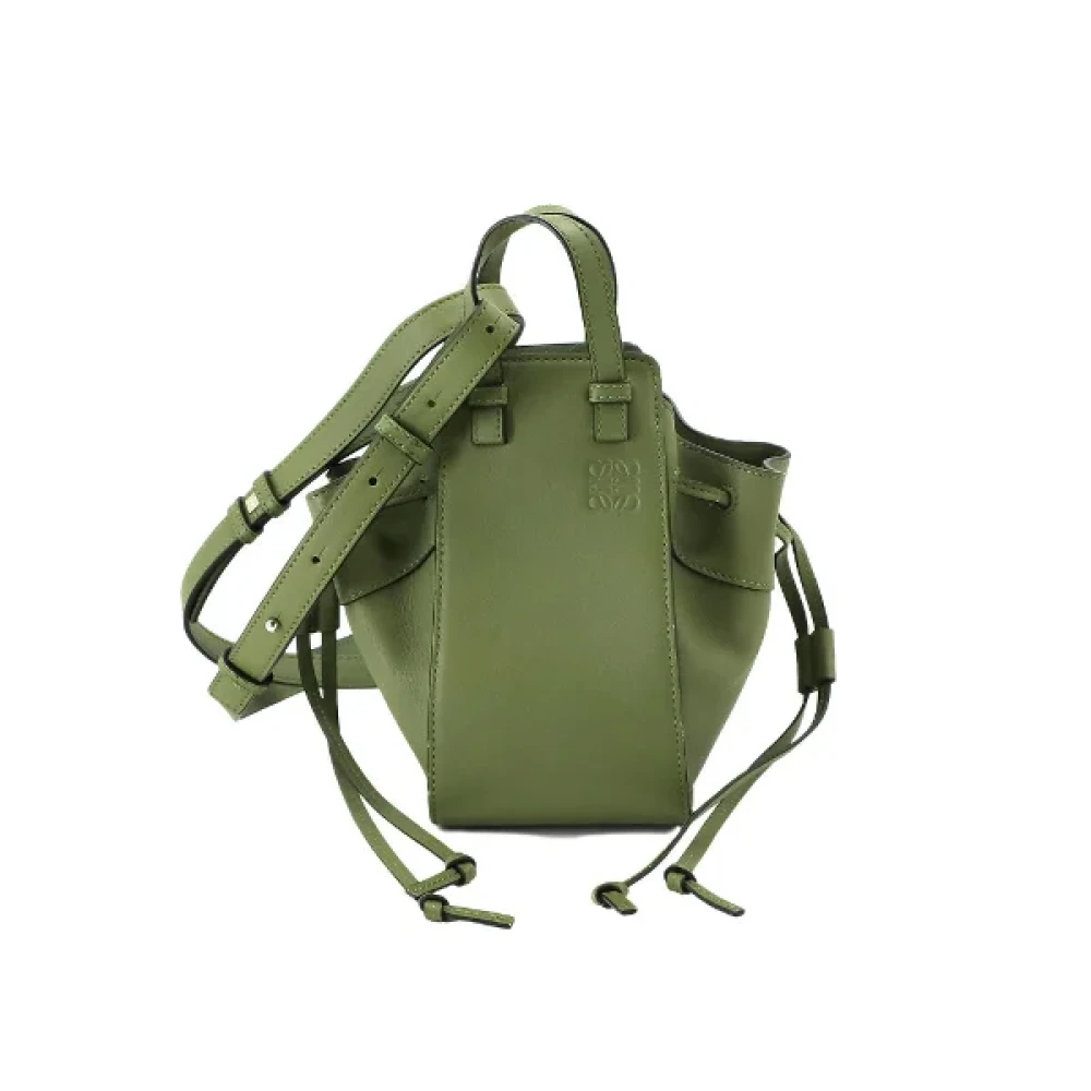 Loewe Pre-owned Leather handbags Green Dames