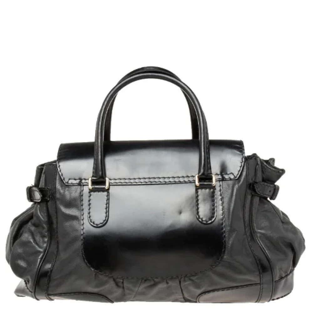 Gucci Vintage Pre-owned Leather totes Black Dames
