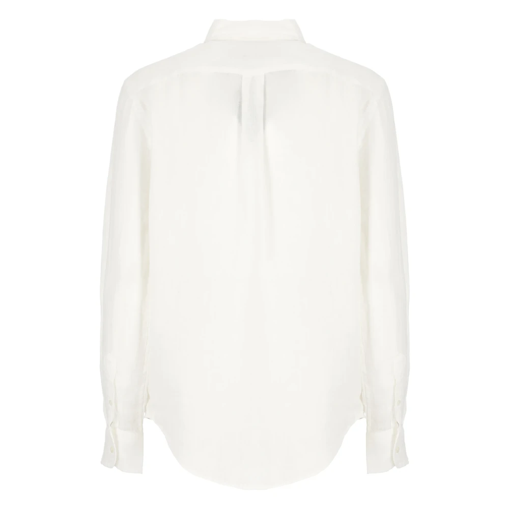 Ralph Lauren Linnen Overhemd White Dames