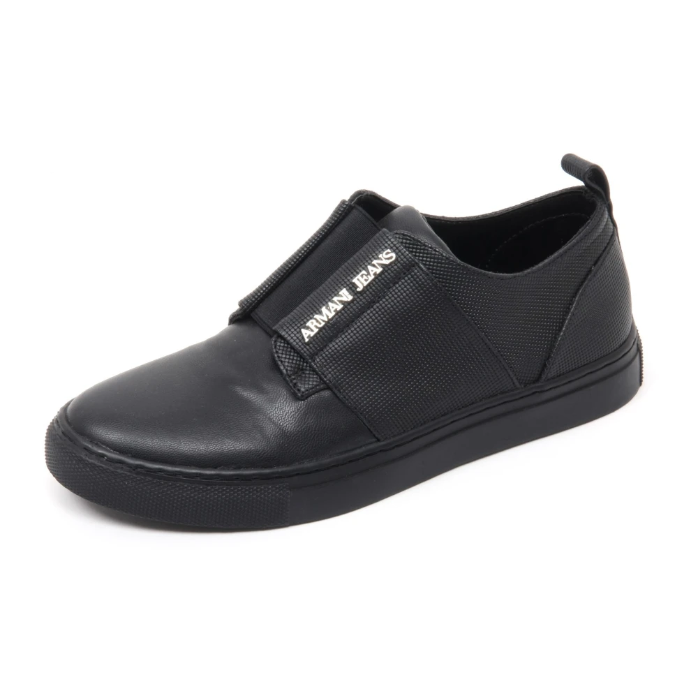 Armani Slip-on schoen met AJ-stijl Dames Schoenen Zwart