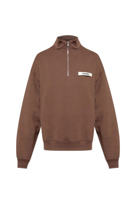 brown-half-zip-high-neck-sweater