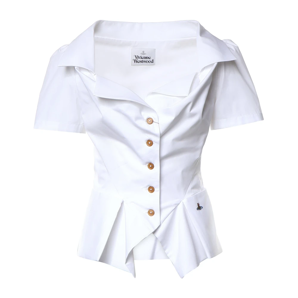 VIVIENNE WESTWOOD | White poplin SS Monday short-sleeved shirt | Women | 44 - Image 3