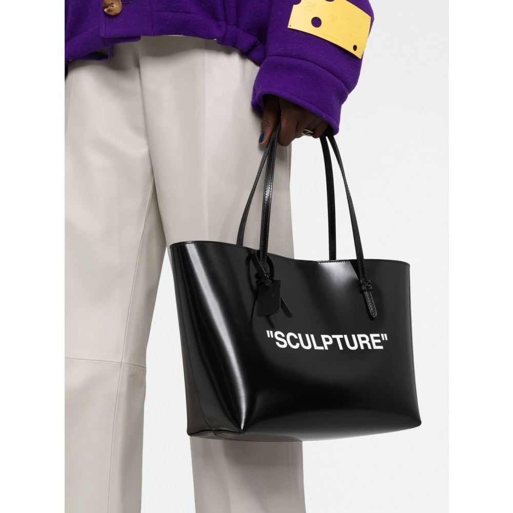 Off White Tote Bags Black Dames