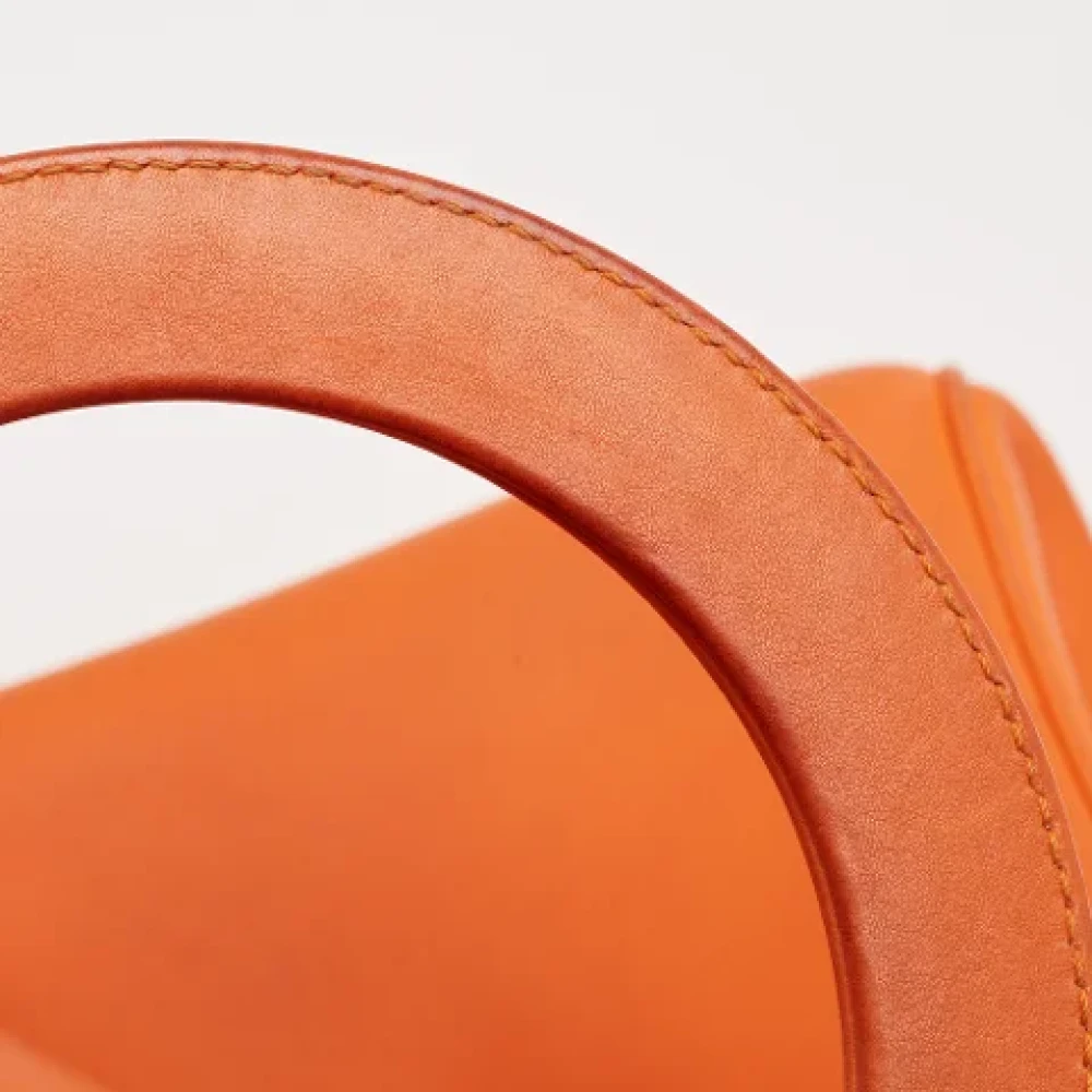 Dior Vintage Pre-owned Leather dior-bags Orange Dames
