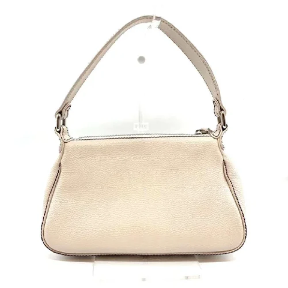 Chanel Vintage Pre-owned Leather handbags White Dames