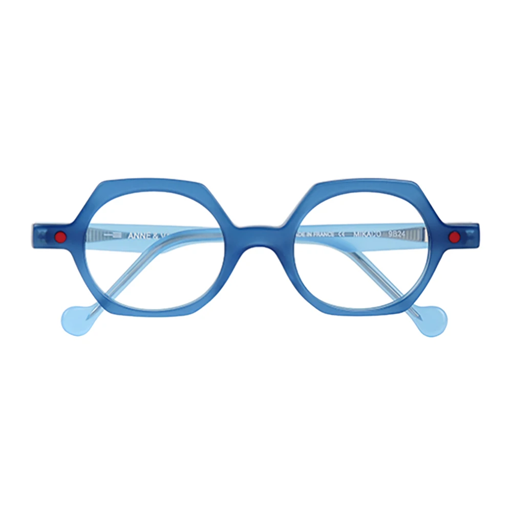 Anne & Valentin Stijlvolle Brilmonturen voor Trendy Personen Blue Unisex
