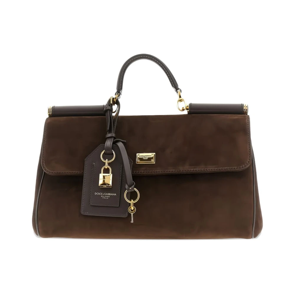 Dolce & Gabbana , Handbags, Female, Brown, One Size, My Sicily Handbag