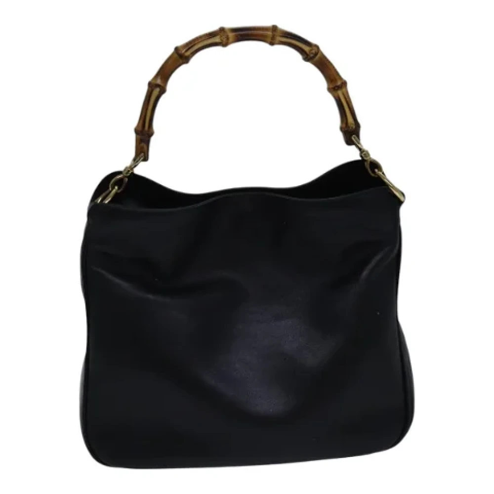Gucci Vintage Pre-owned Leather handbags Black Dames