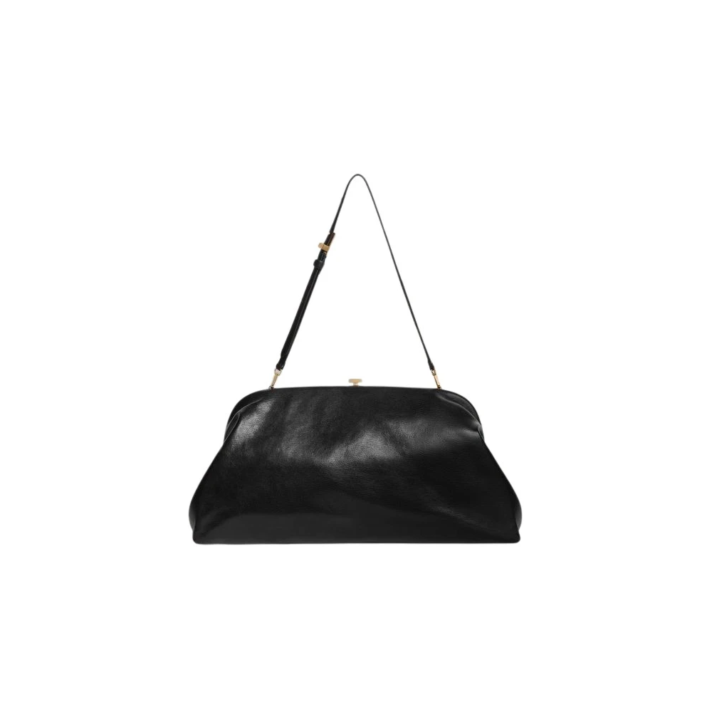 Alberta Ferretti Donna Nero - Leather Clutch Bag - Bags - One Size