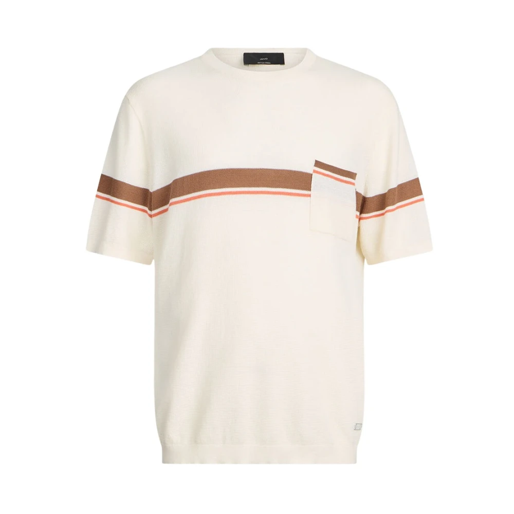 Liu Jo Mannelijk Beige Truien & Vesten Heren, M, Rondgebreide Trui