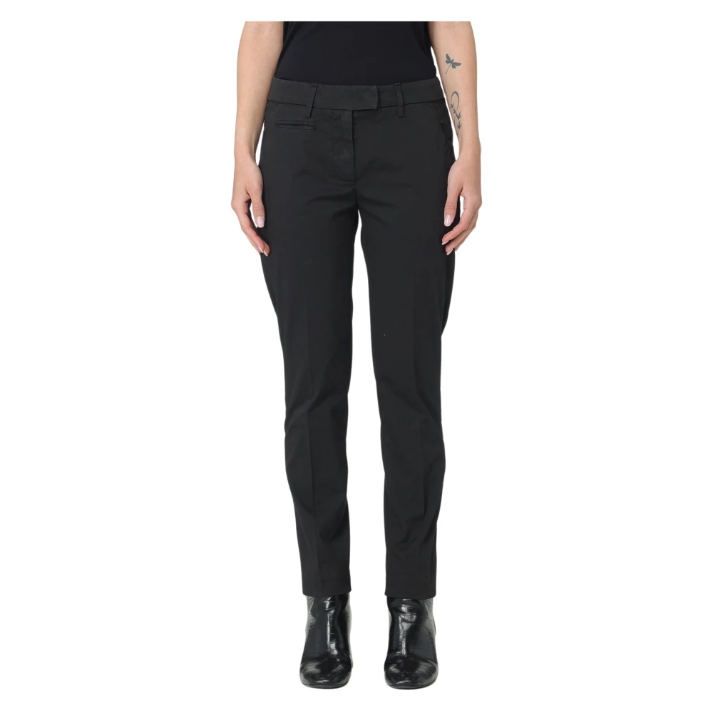 Dondup Women's Black Slim-Fit Trousers, W32, Denim Perfect Slim-Fit Trousers