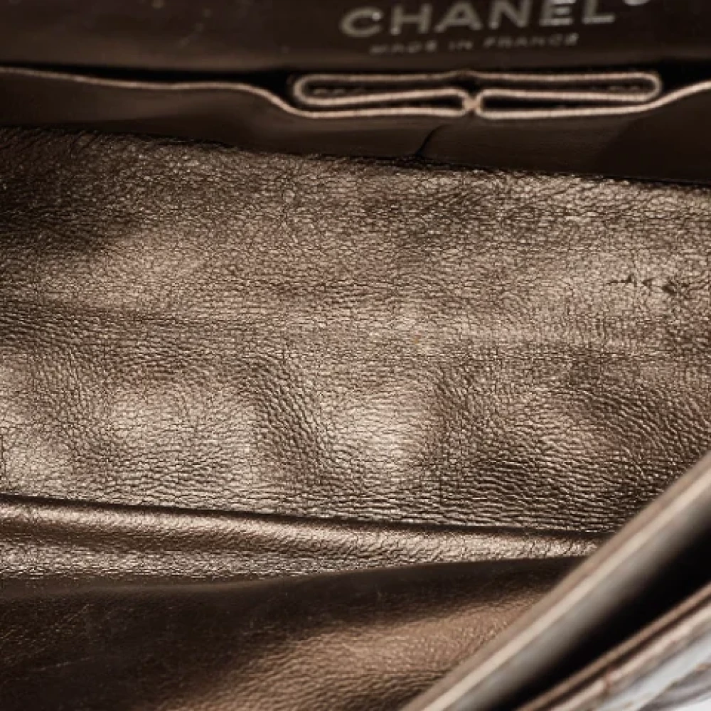 Chanel Vintage Pre-owned Fabric chanel-bags Gray Dames
