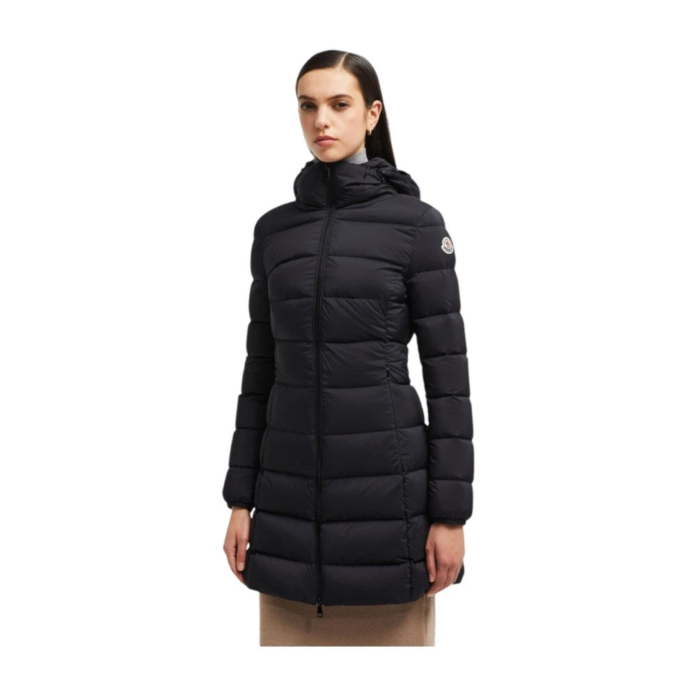 Moncler Lange Donsjas Black Dames