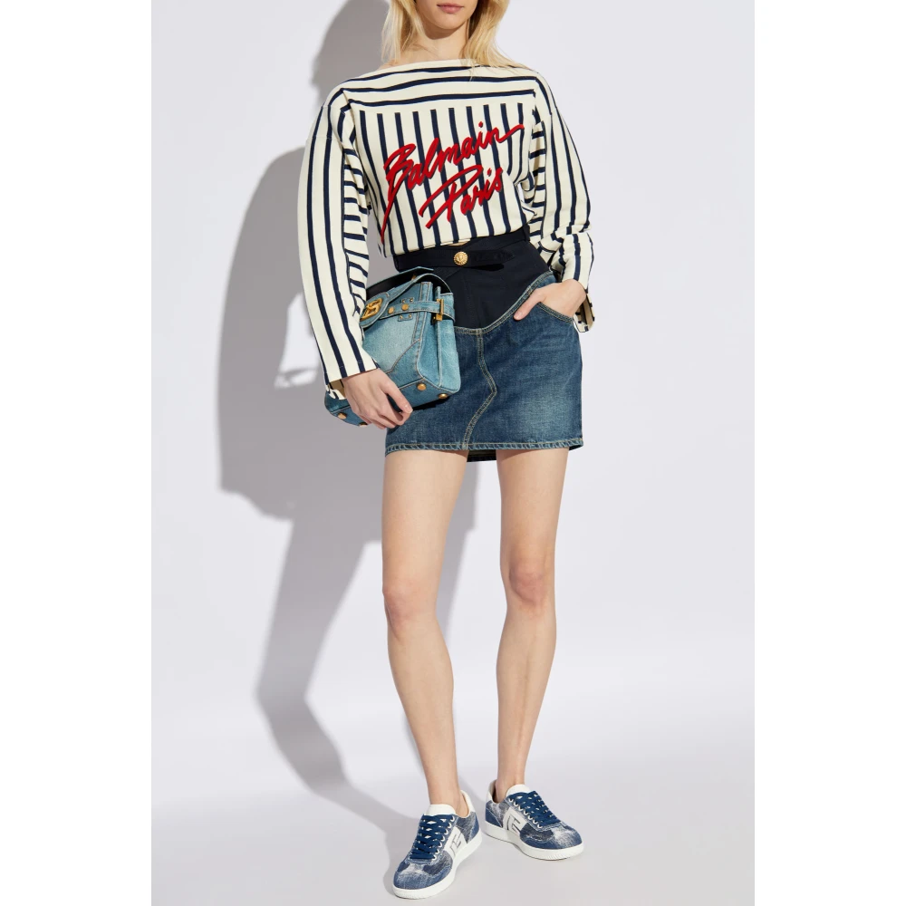Balmain Denim rok Blue Dames
