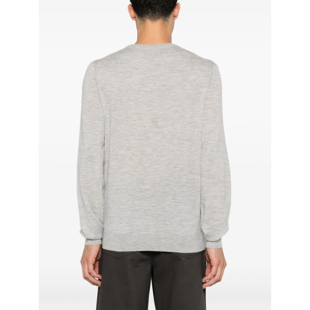 Hugo Boss Grijze Kasjmier Gebreide Trui Gray Heren